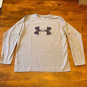 Gray Under Armour Long Sleeve Tee Shirt